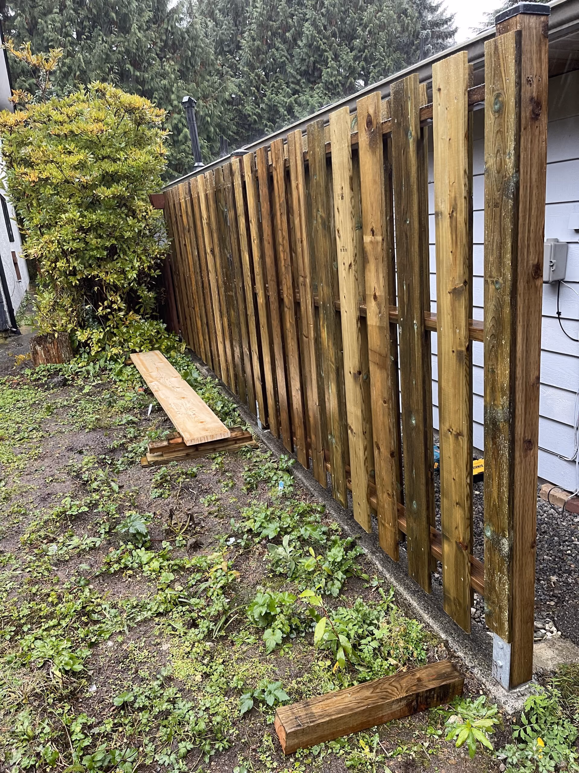 Sideyard Fence Installation In Coquitlam