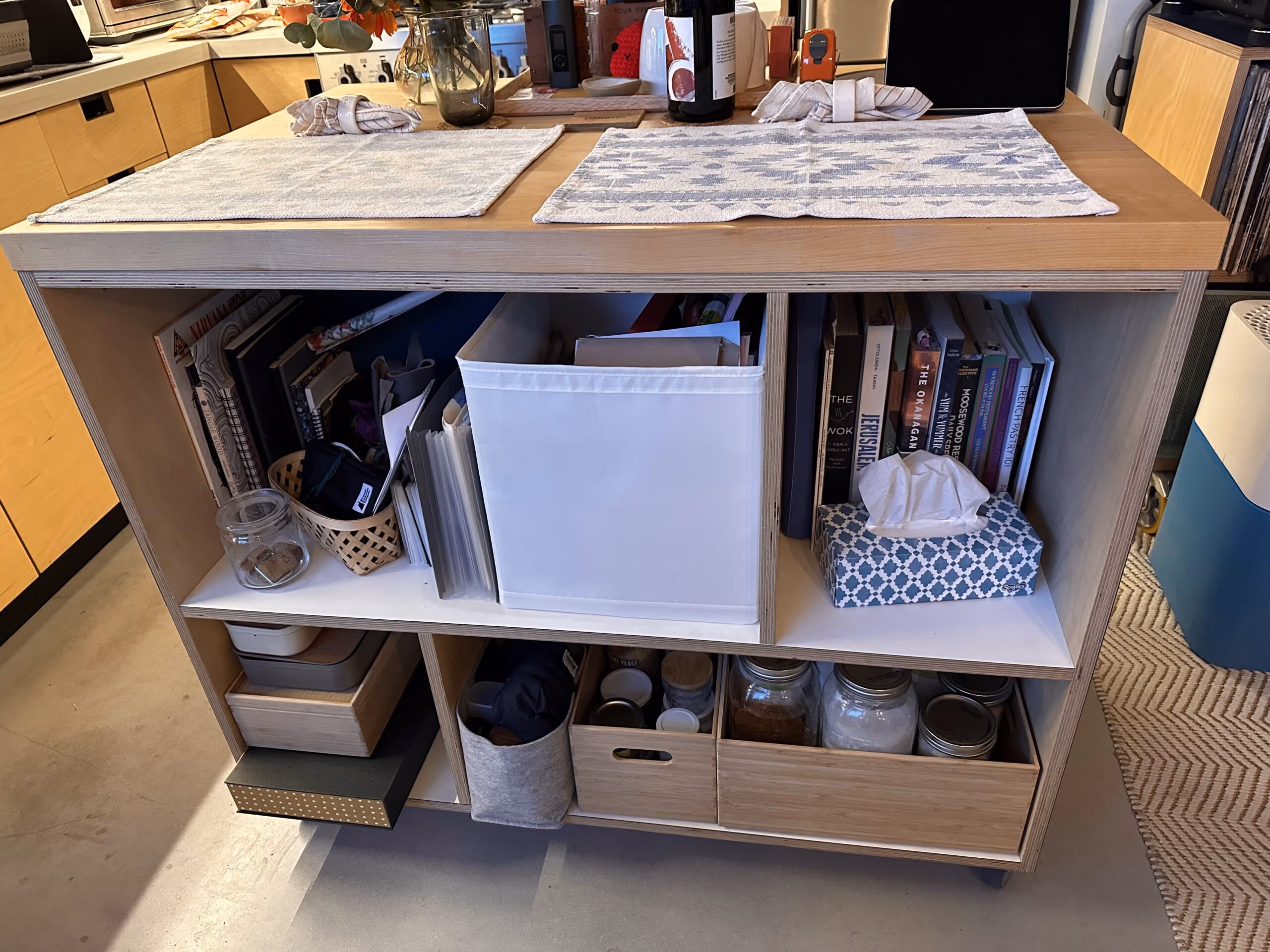 Custom Hinged Island Leaf Installation In Vancouver