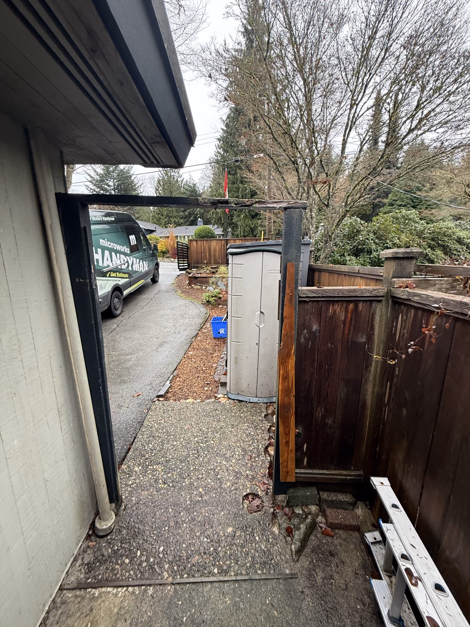 Cedar Gate Supply and Installation With Keyless Lock In North Vancouver