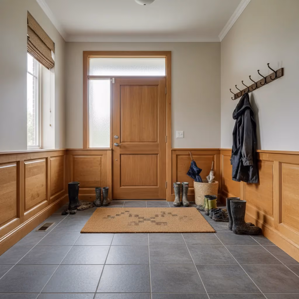 Where wood baseboards shine