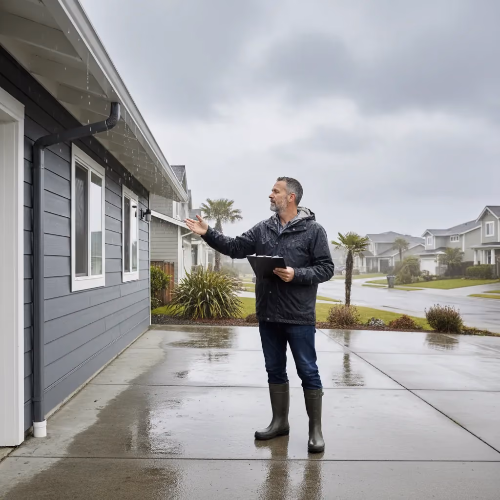 A quick exterior walk‑around helps catch small home maintenance issues before they turn into bigger repairs.