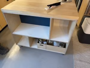 Dry fit and mark hinge placement