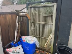 Remove the old gate and surround