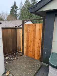 Step 5: Hang the gate and install hardware