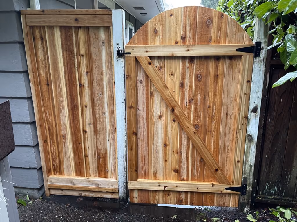 Install the Cedar Fence Panel