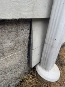 Address large cracks at corners.