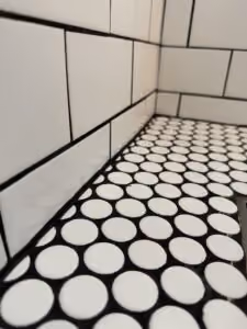 Applying Caulk on Rough, Small, or Porous Tiles