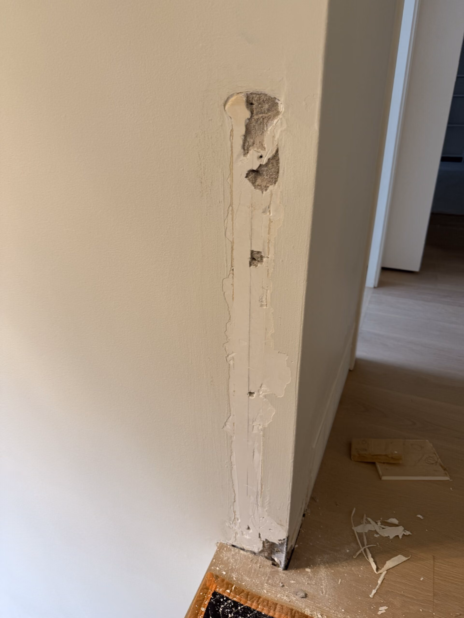 Drywall and Baseboard Repair Project – Burnaby