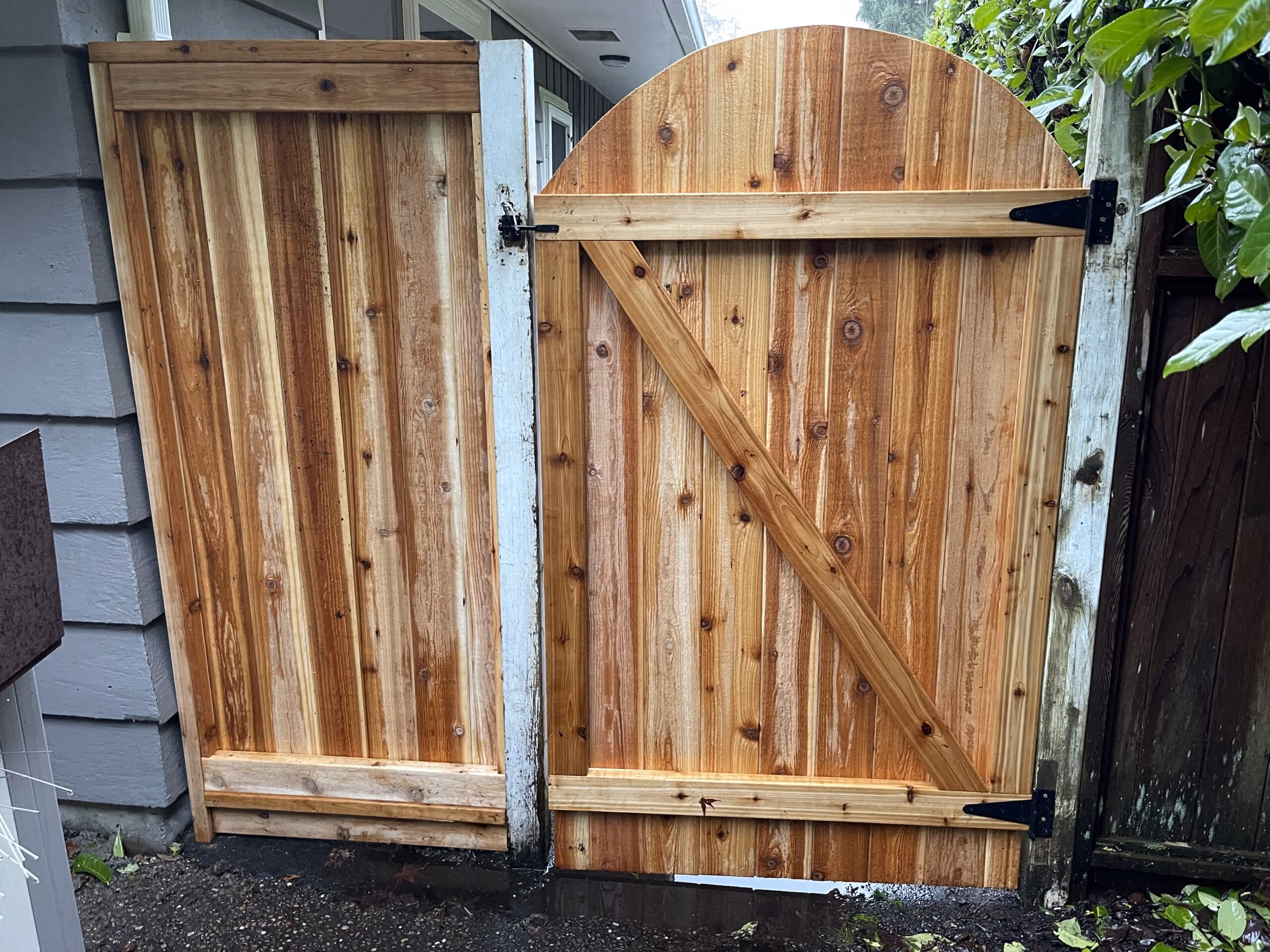 Cedar Garden Gate and Fence Panel Replacement In West Vancouver