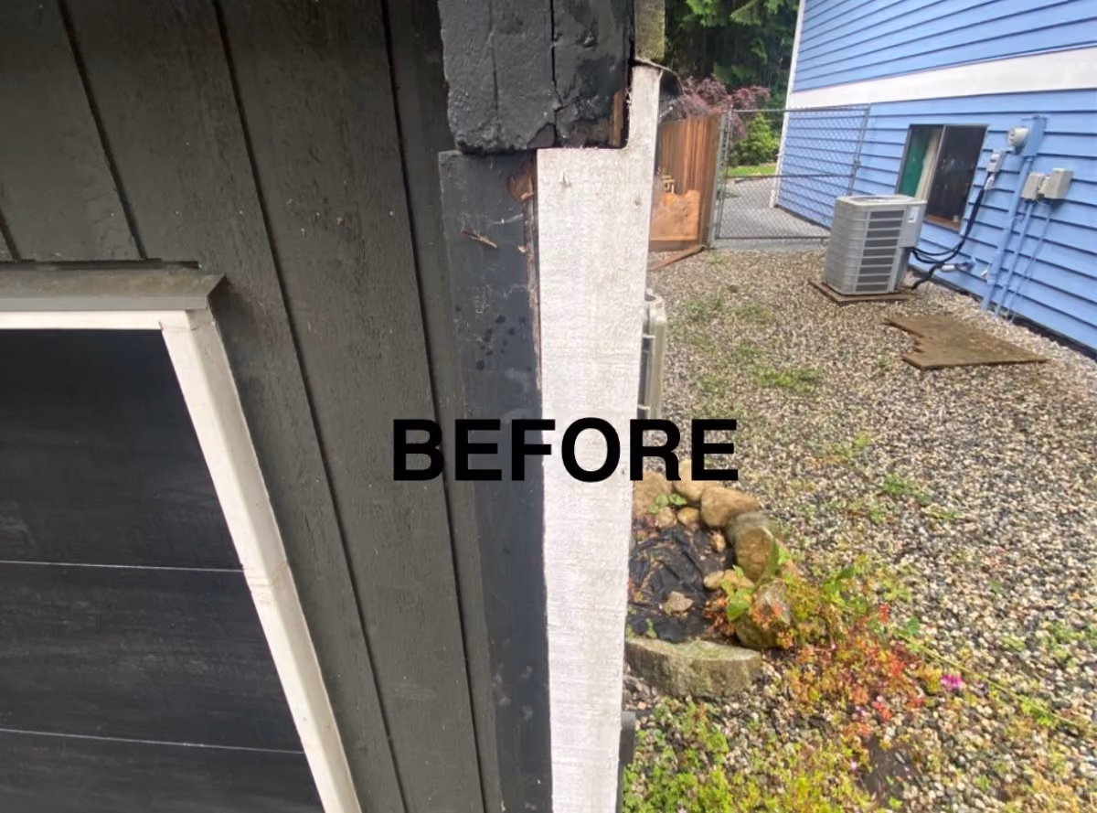 A Rotten Post Repair In North Vancouver