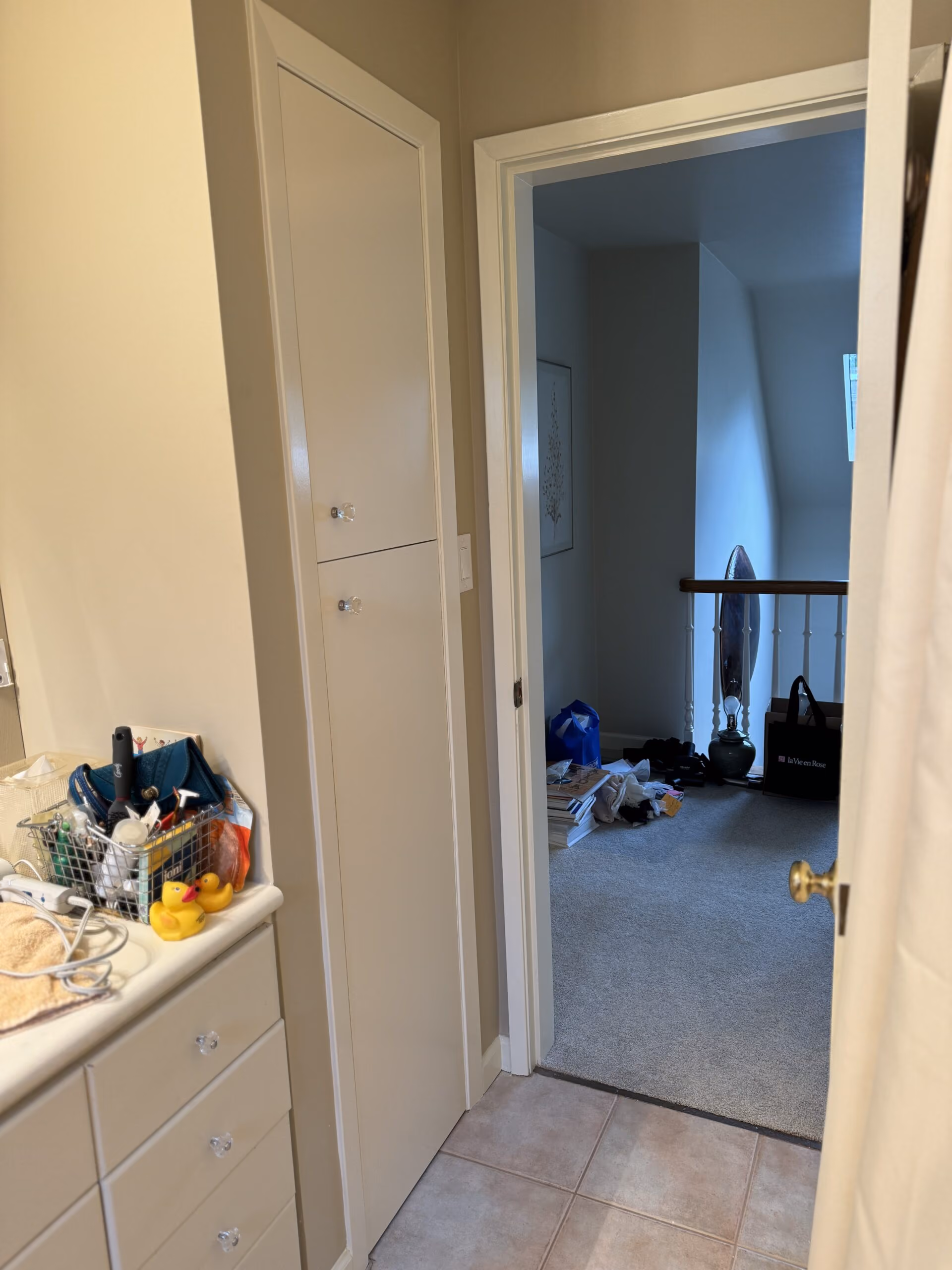 A Custom Bathroom Closet Door In West Vancouver