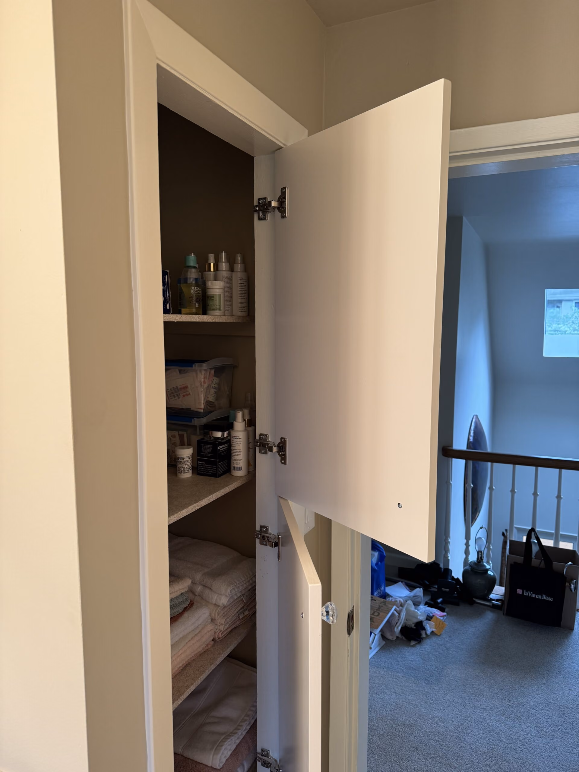 A Custom Bathroom Closet Door In West Vancouver