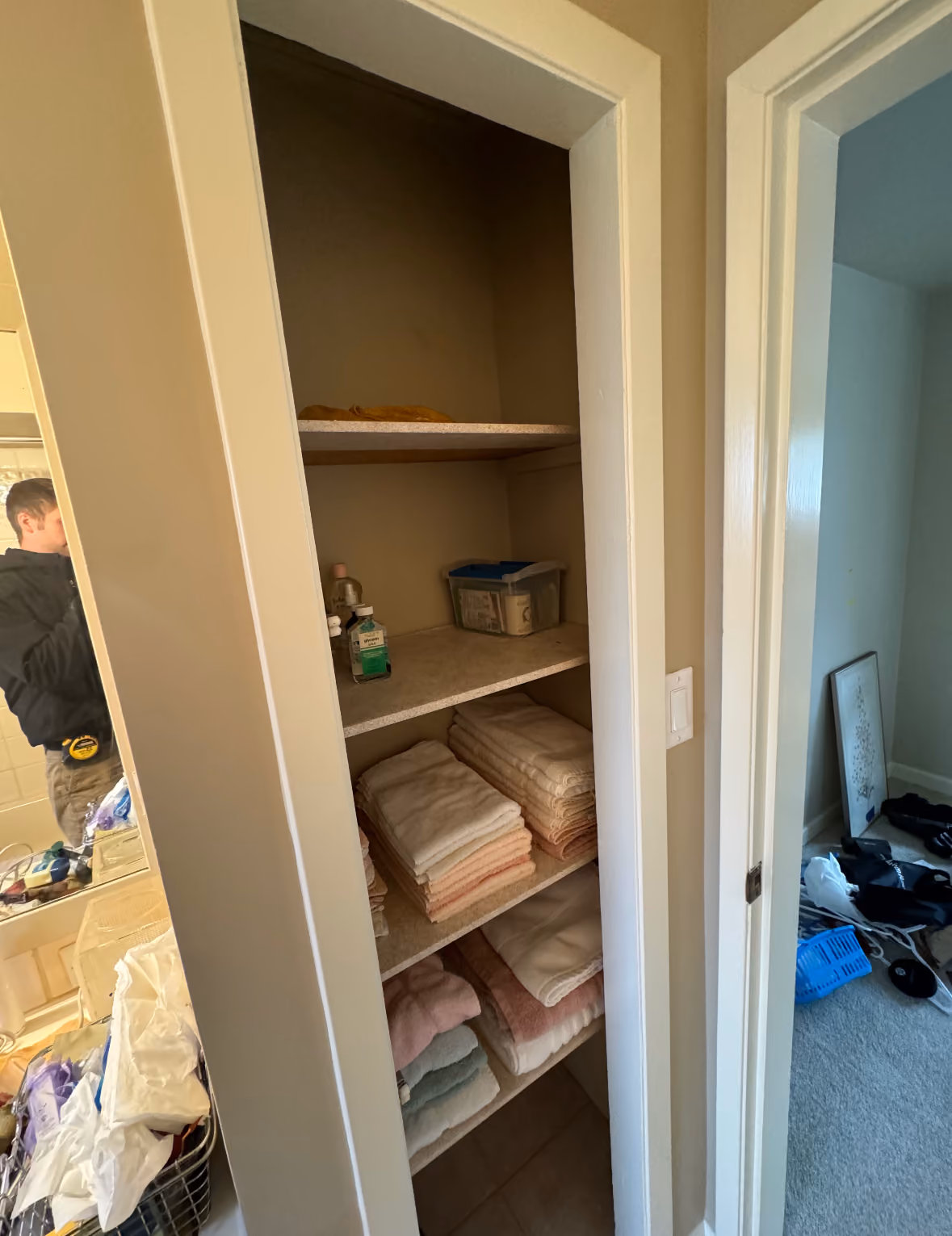 A Custom Bathroom Closet Door In West Vancouver