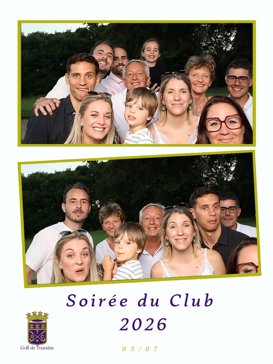 Photobooth lors de la soirée du club au Golf de Touraine
