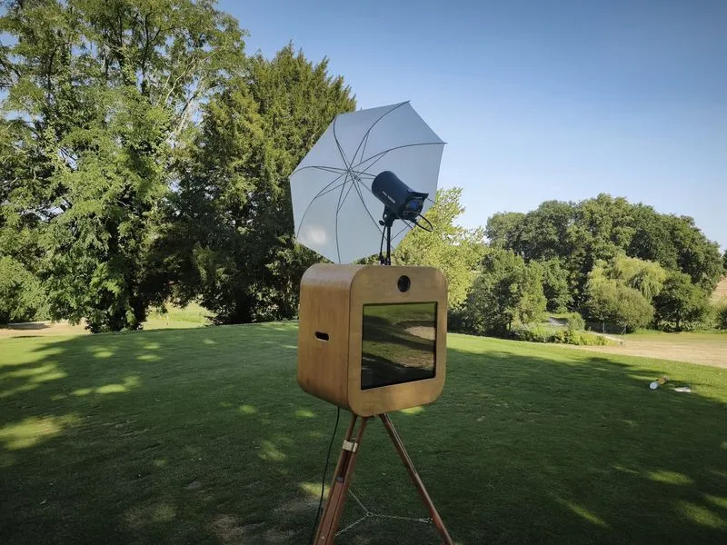 Photobooth installé sur le green du Golf de Touraine