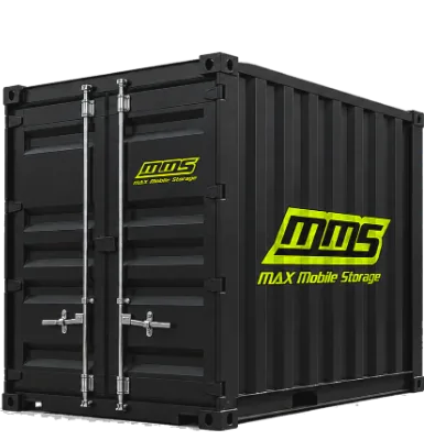 Max Mobile Storage 10′ Container shipping container in jet black
