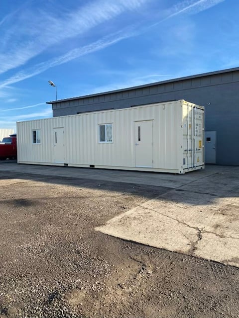 Forty-foot high cube storage container