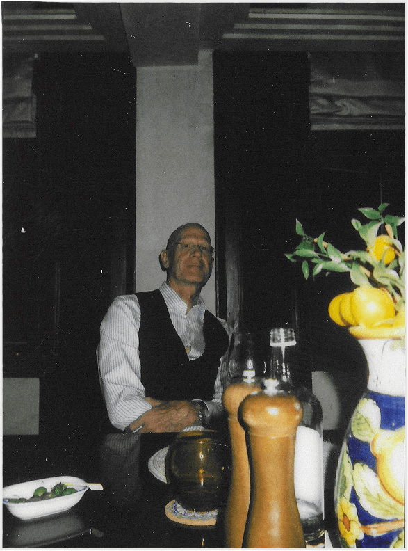 Man at table lemons