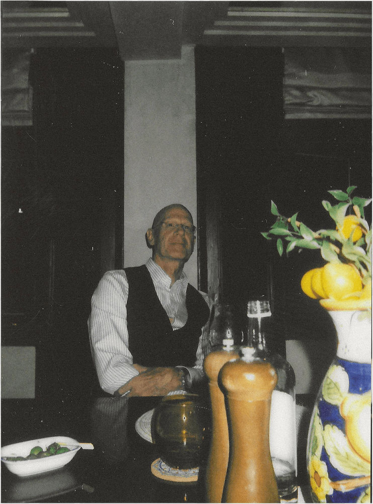 Man at table lemons