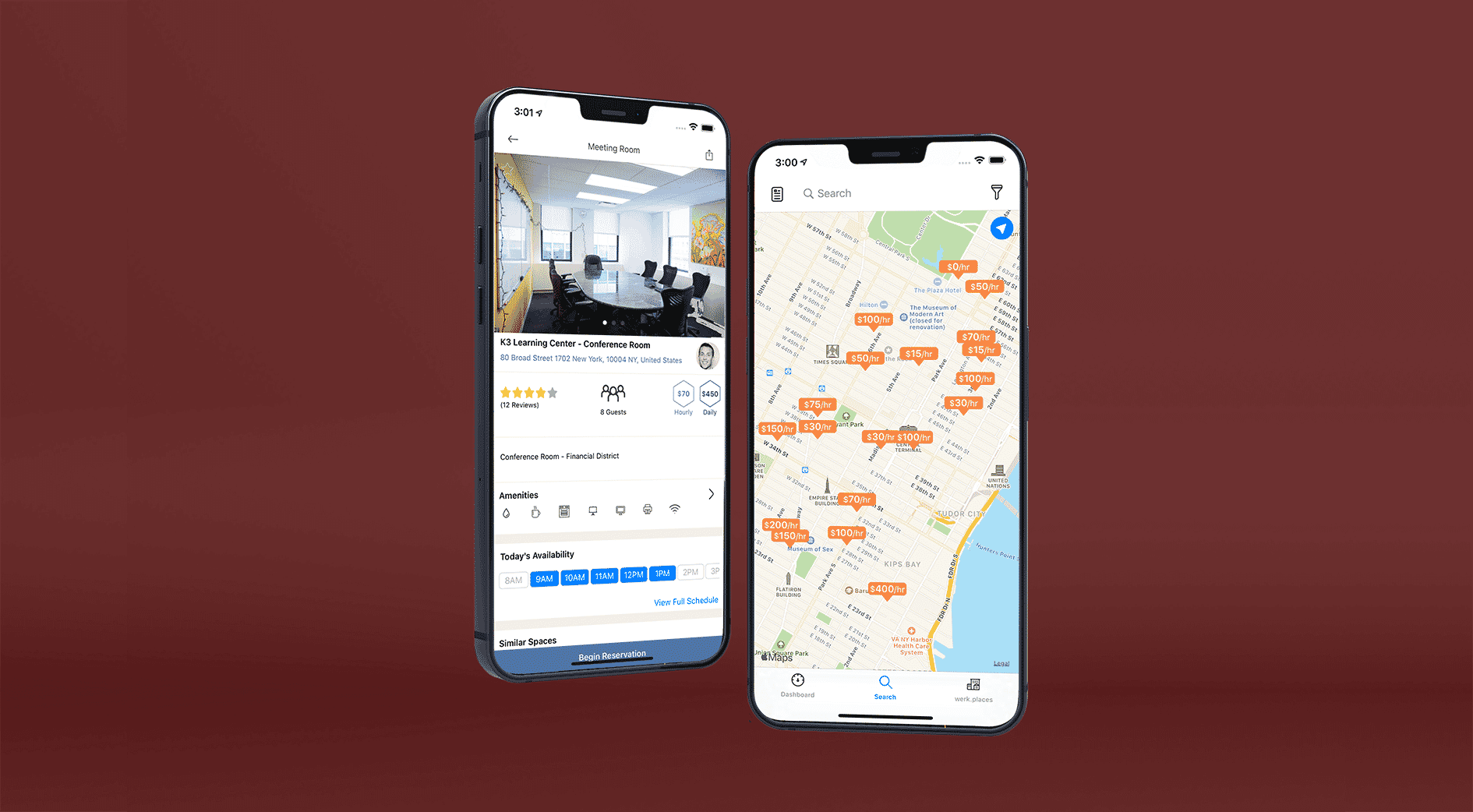 Werk.Place office-space marketplace and iOS app — CB/I Digital case study