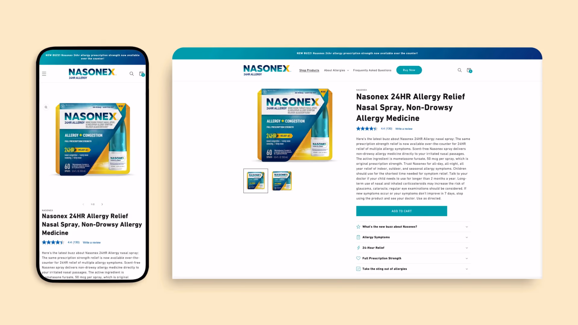 Nasonex  Turns Their Website Into a Revenue Engine with a Modern Shopify Experience