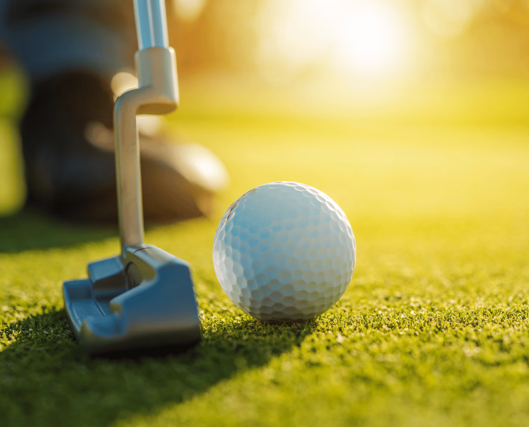 L.A.B. Putter with golf ball