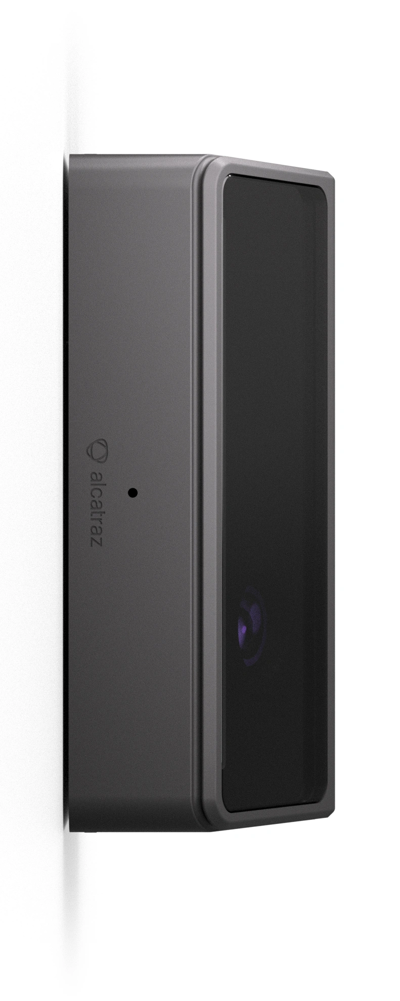 Side profile: Rock X in dark, flush against the wall