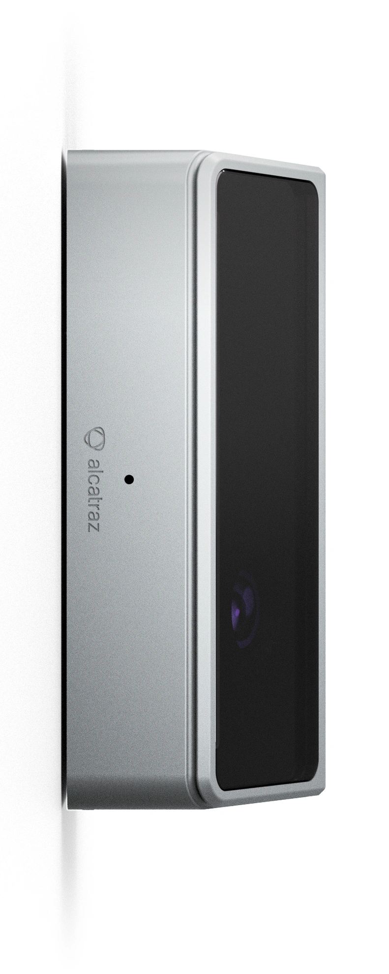 Side profile: Rock X in light, flush against the wall