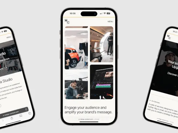 hydro webflow website merge content agency