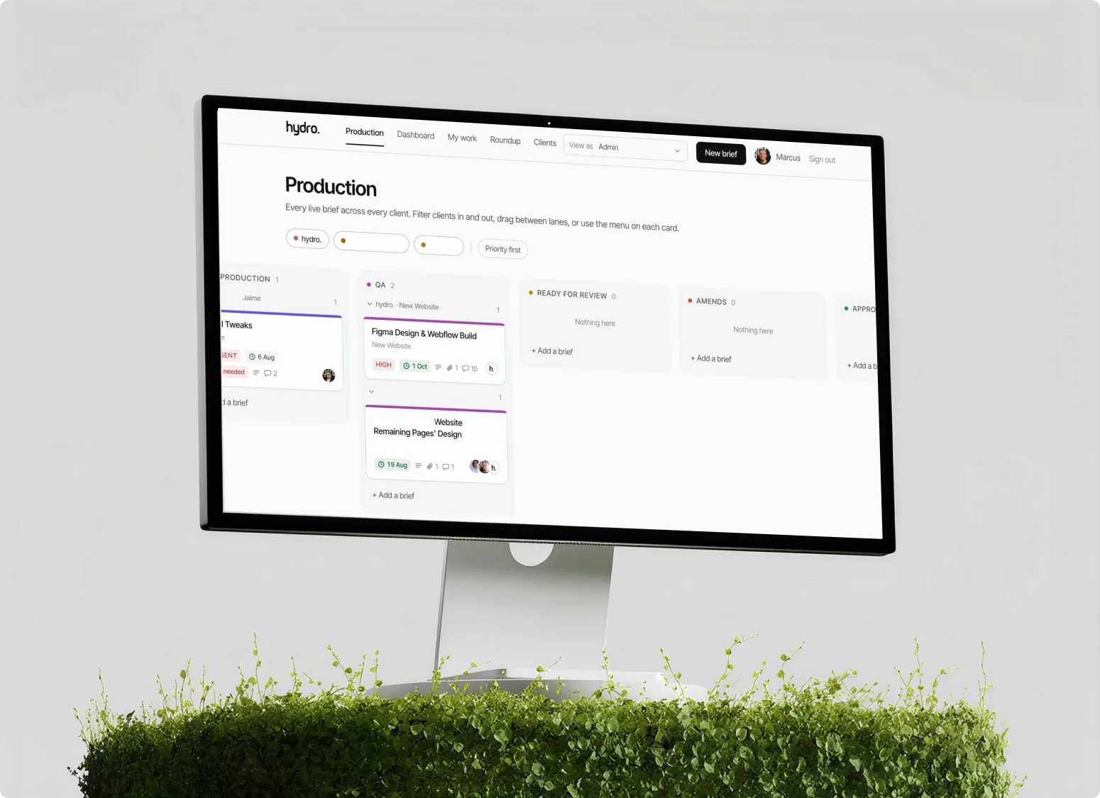hydro.website figma design agency
