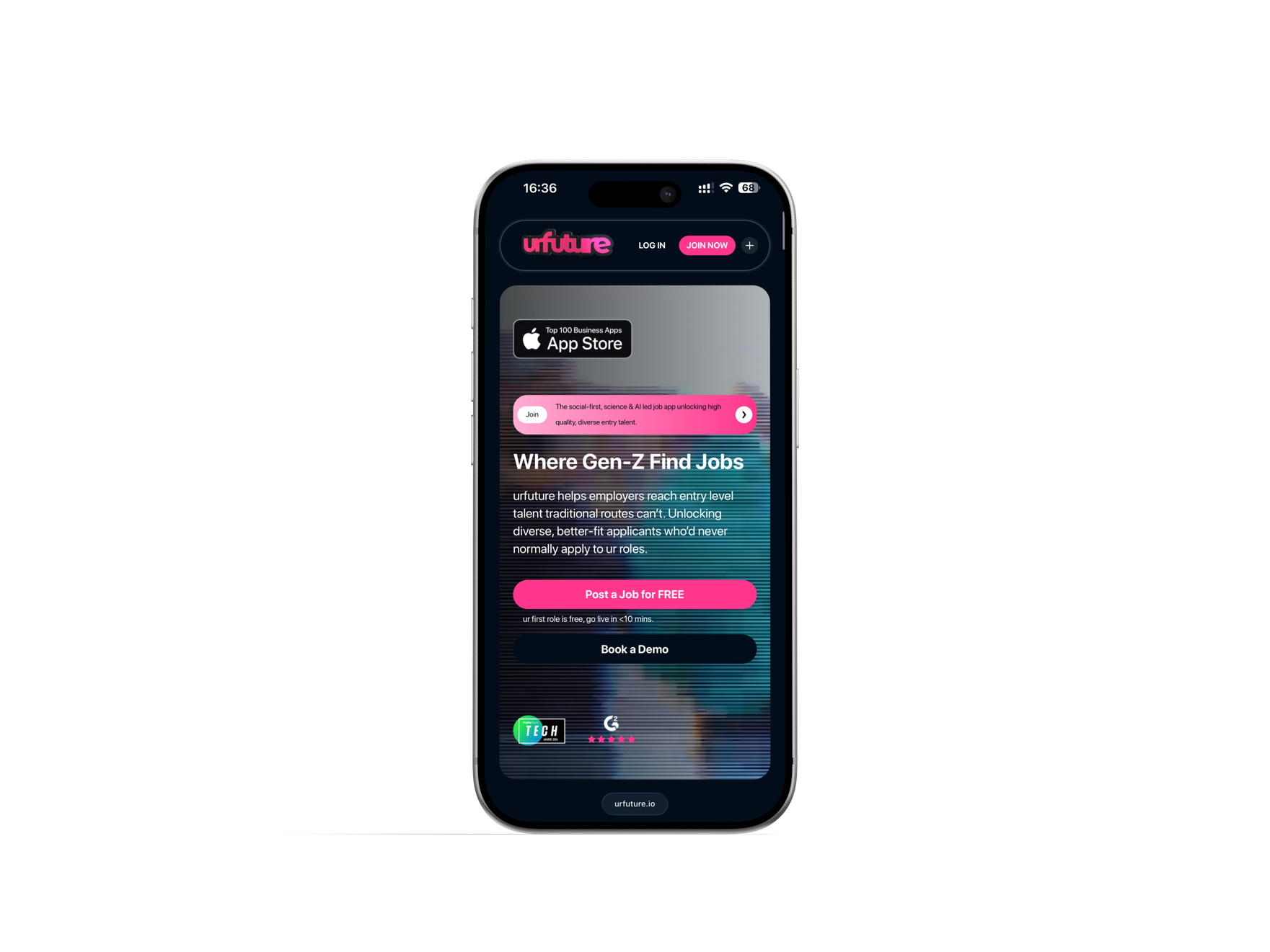 hydro.website webflow development urfuture mobile