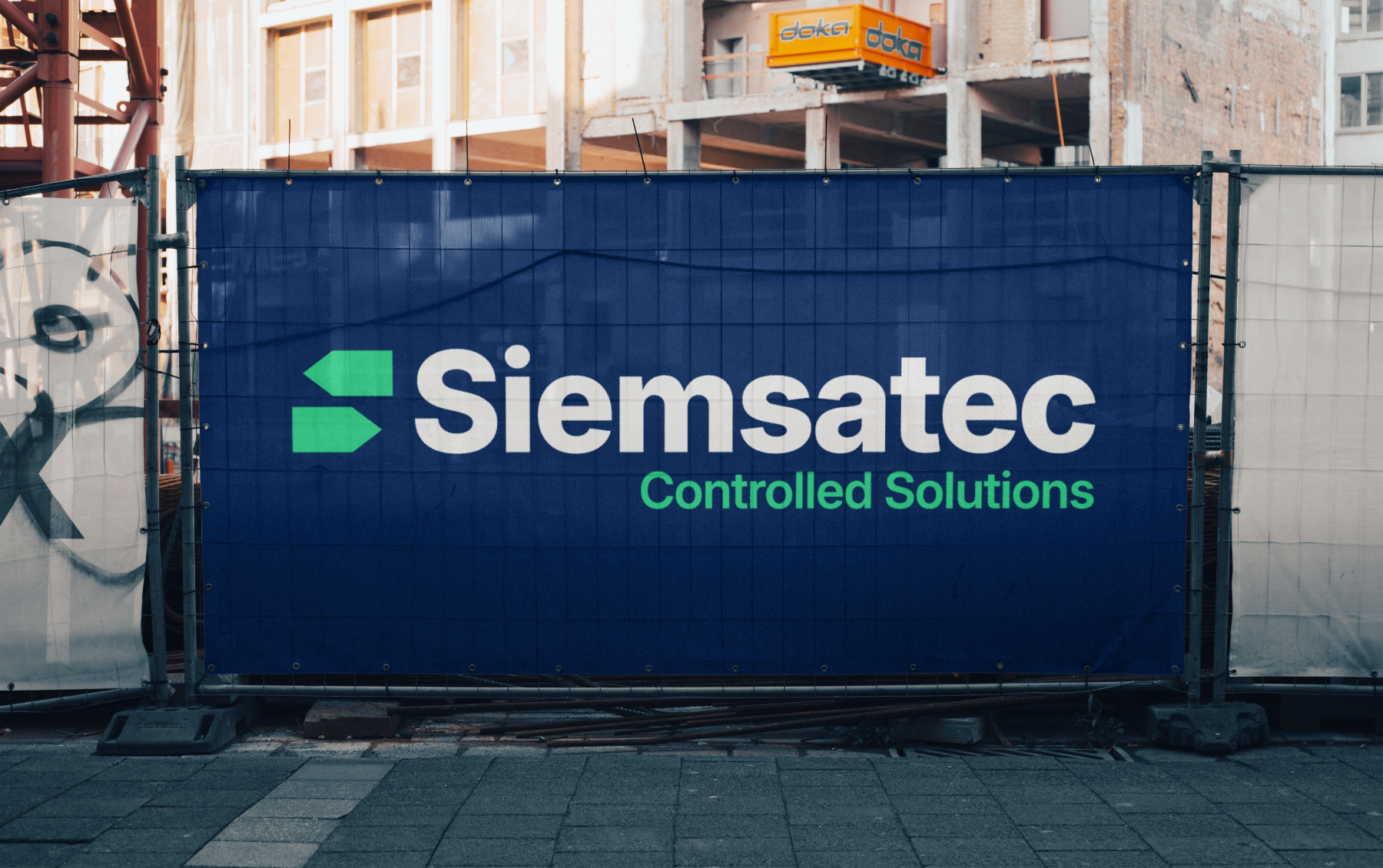 hydro.website branding siemsatec site hoarding