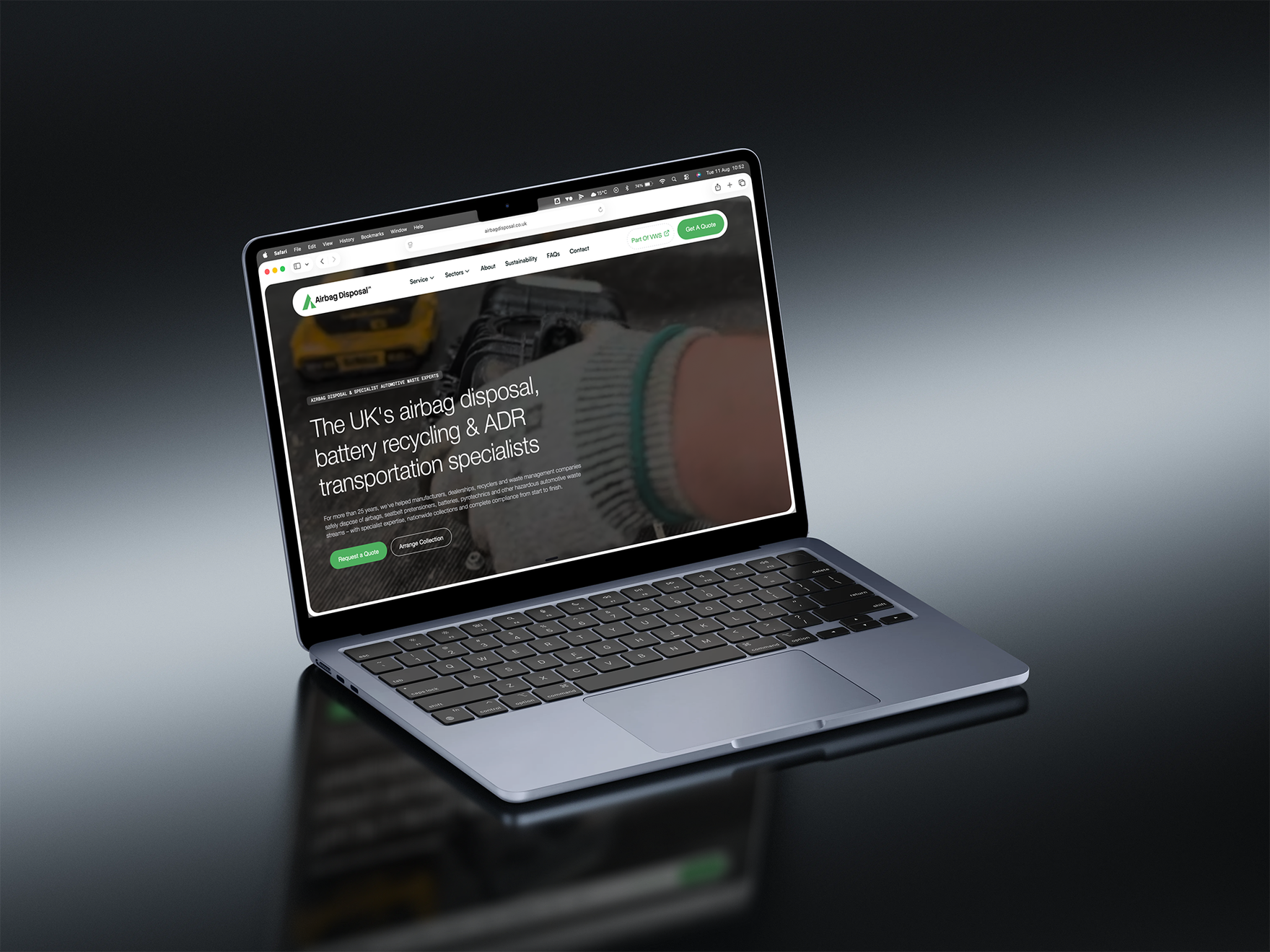 hydro.website brand evolution airbag disposal uk