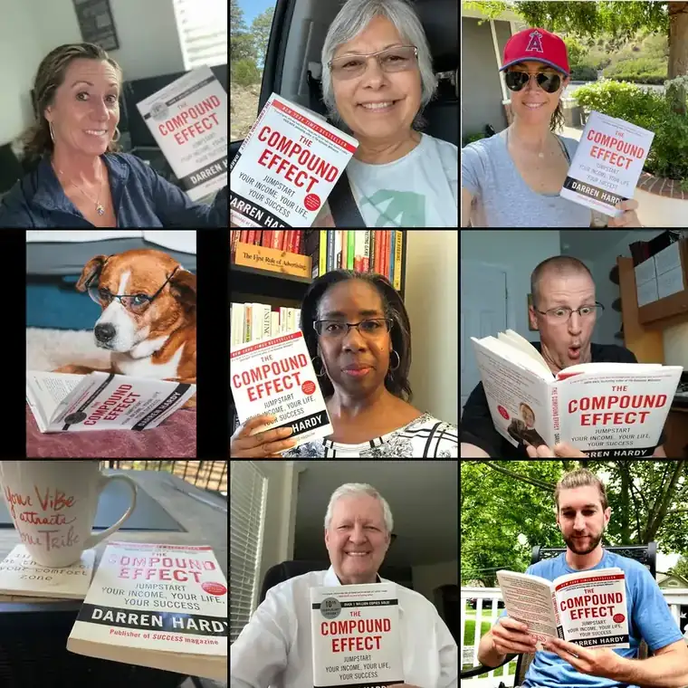 Readers around the world holding The Compound Effect