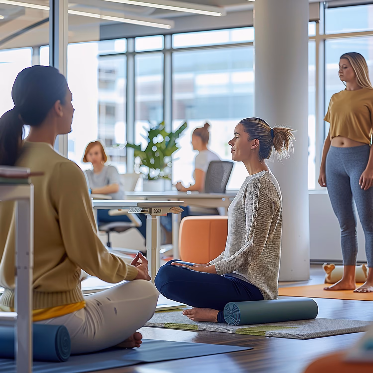 Visual representing targeted workplace wellbeing interventions