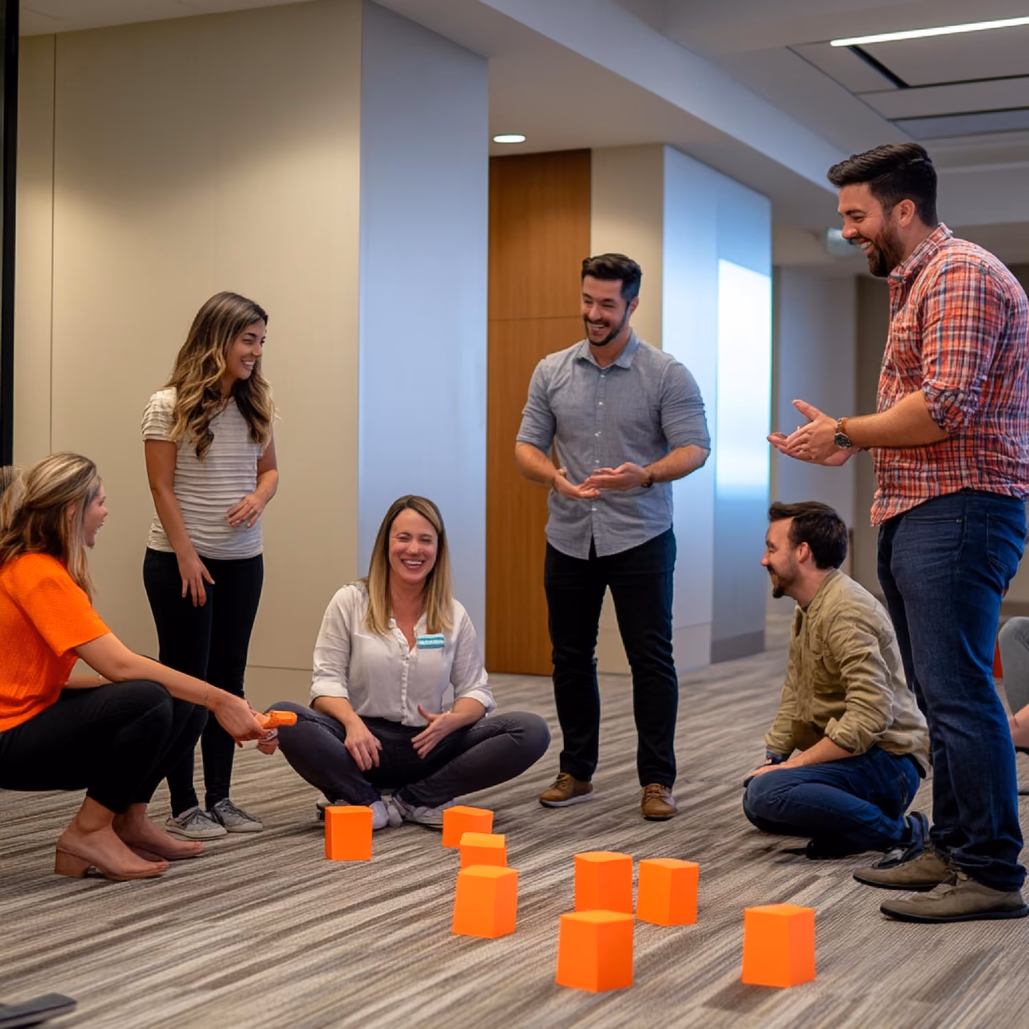 Desk and chair yoga workplace session
