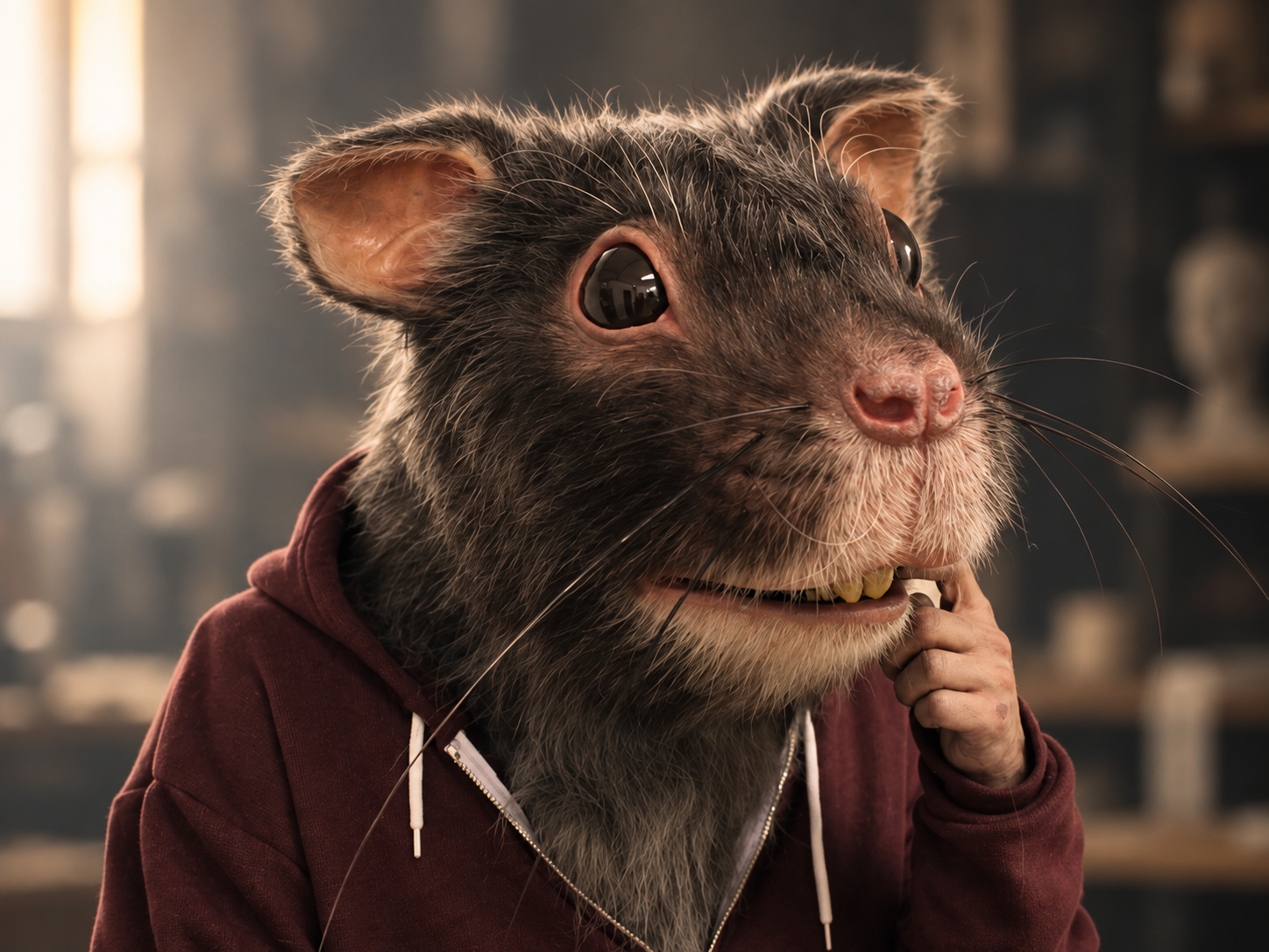 From Life Studios practical effects rat character costume