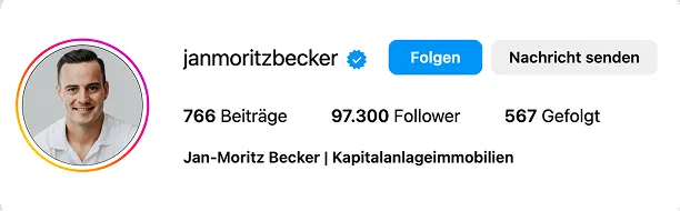 Instagram-Profil eines Kunden von Teaching Socials