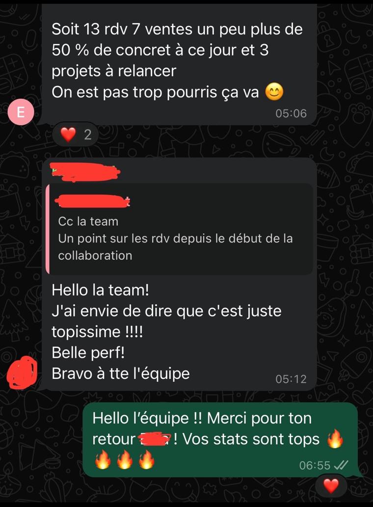Retour client isolation sur WhatsApp