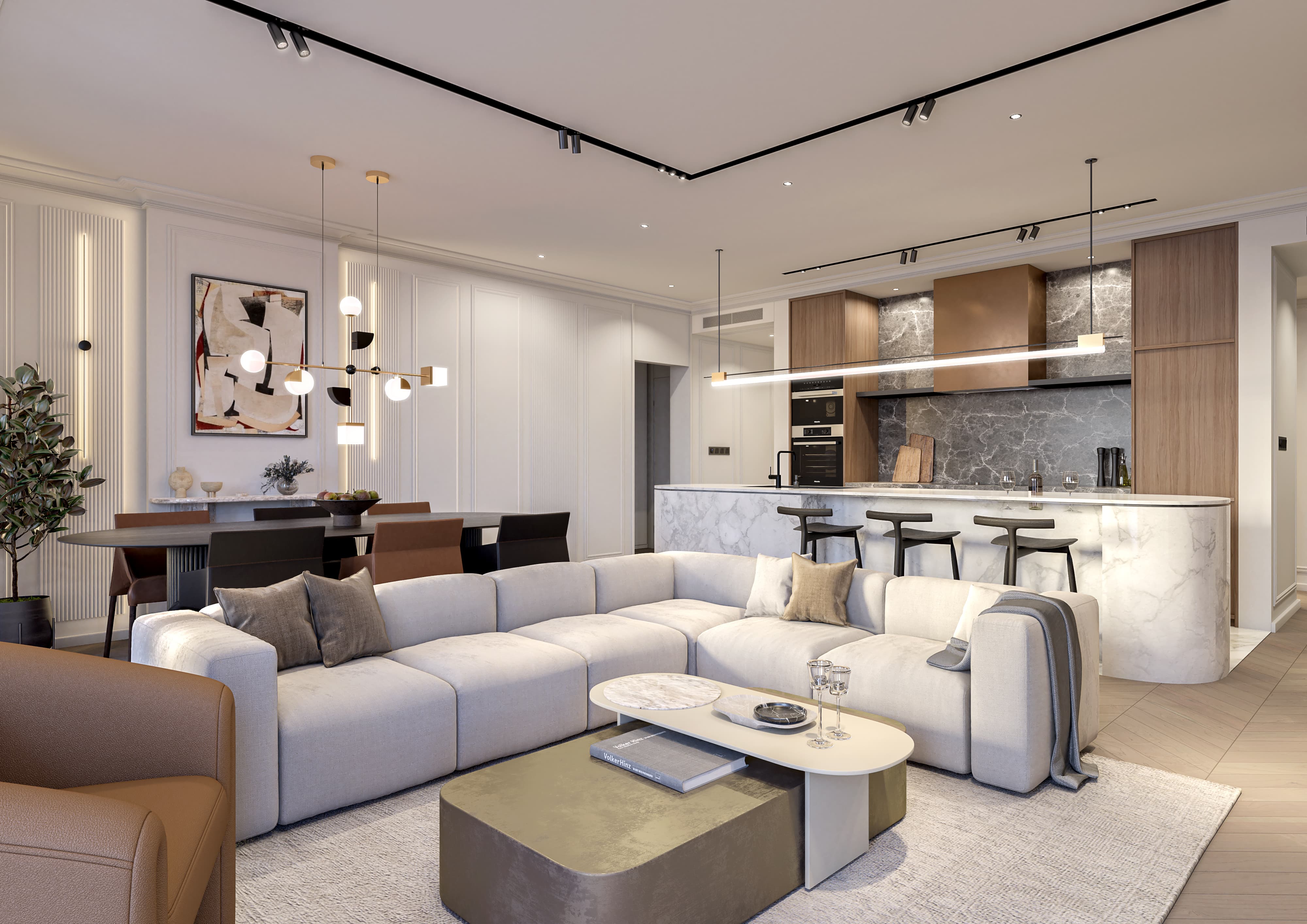 Architectural interior layout