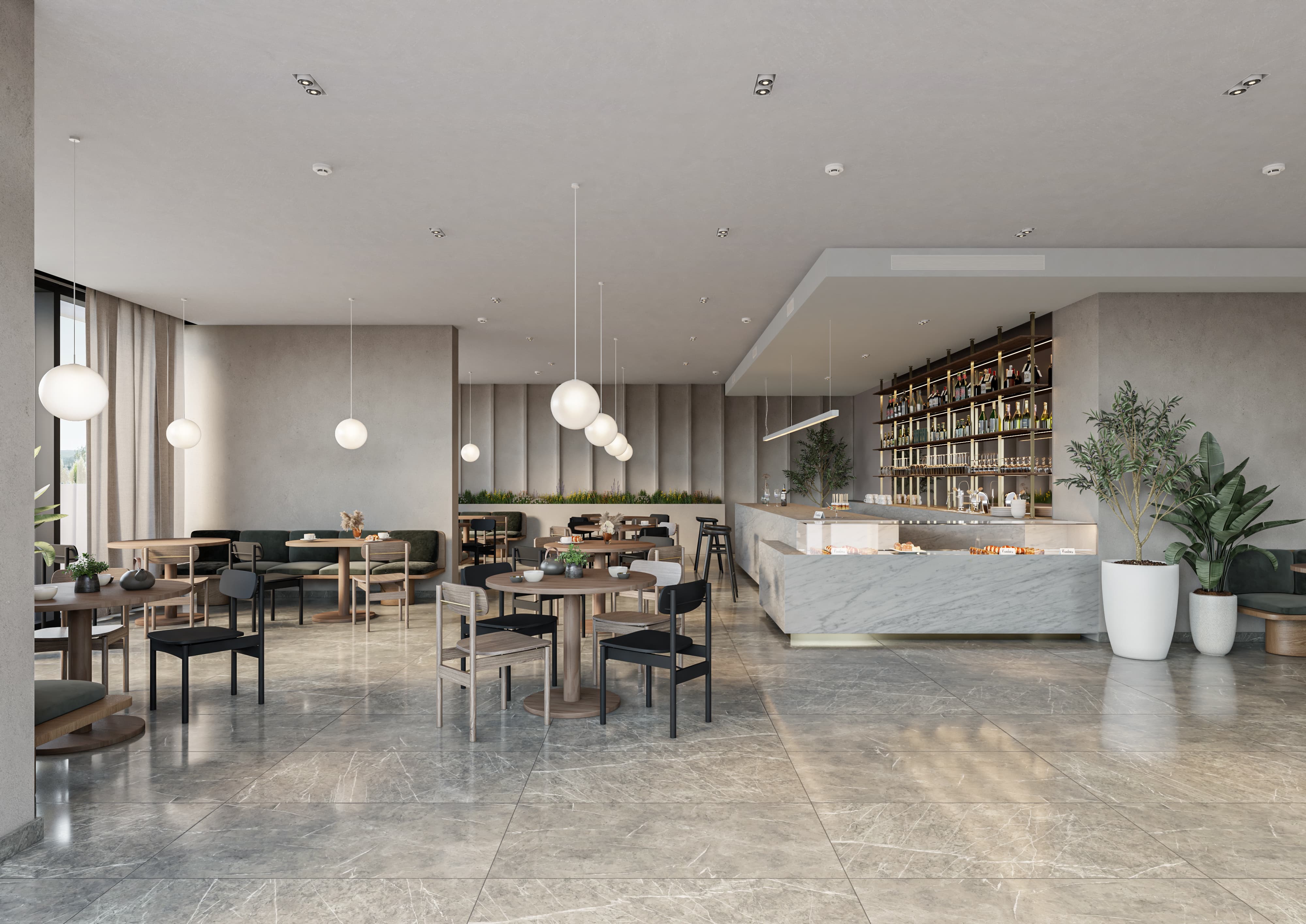 Architectural interior layout