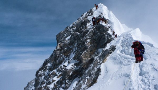 The Hillary Step on Mount Everest