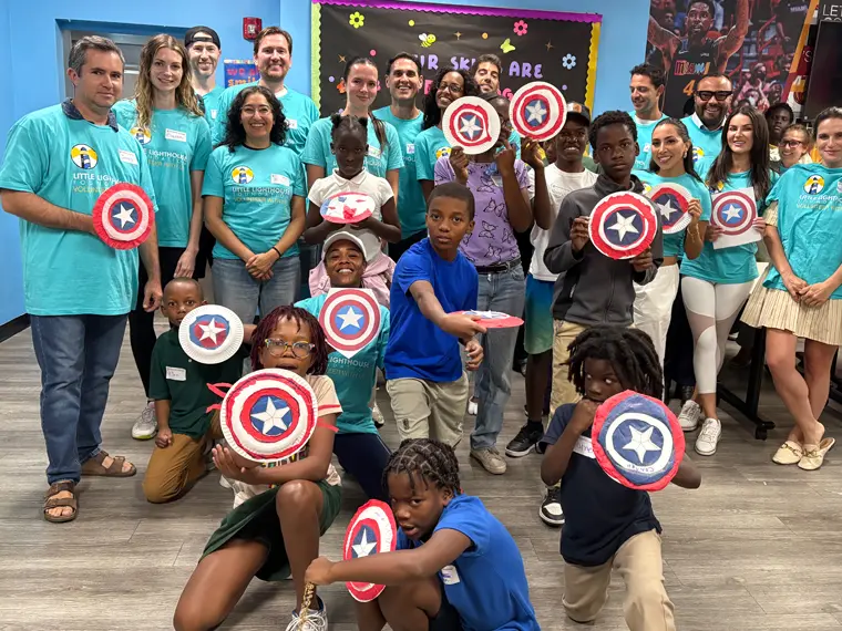 Brock Frost in Miami helping kids in need