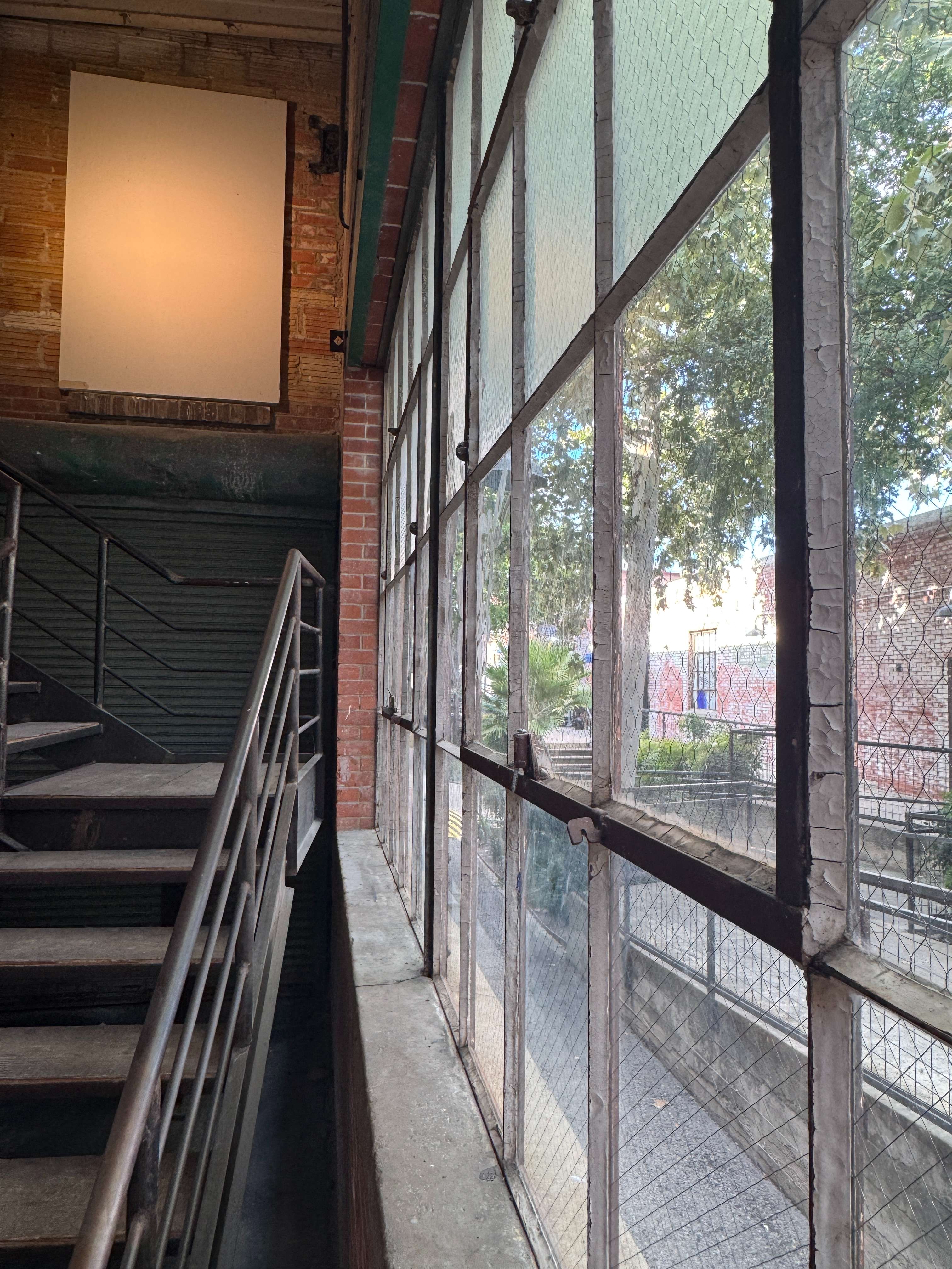 The stairs at 108 Blue Star in daylight