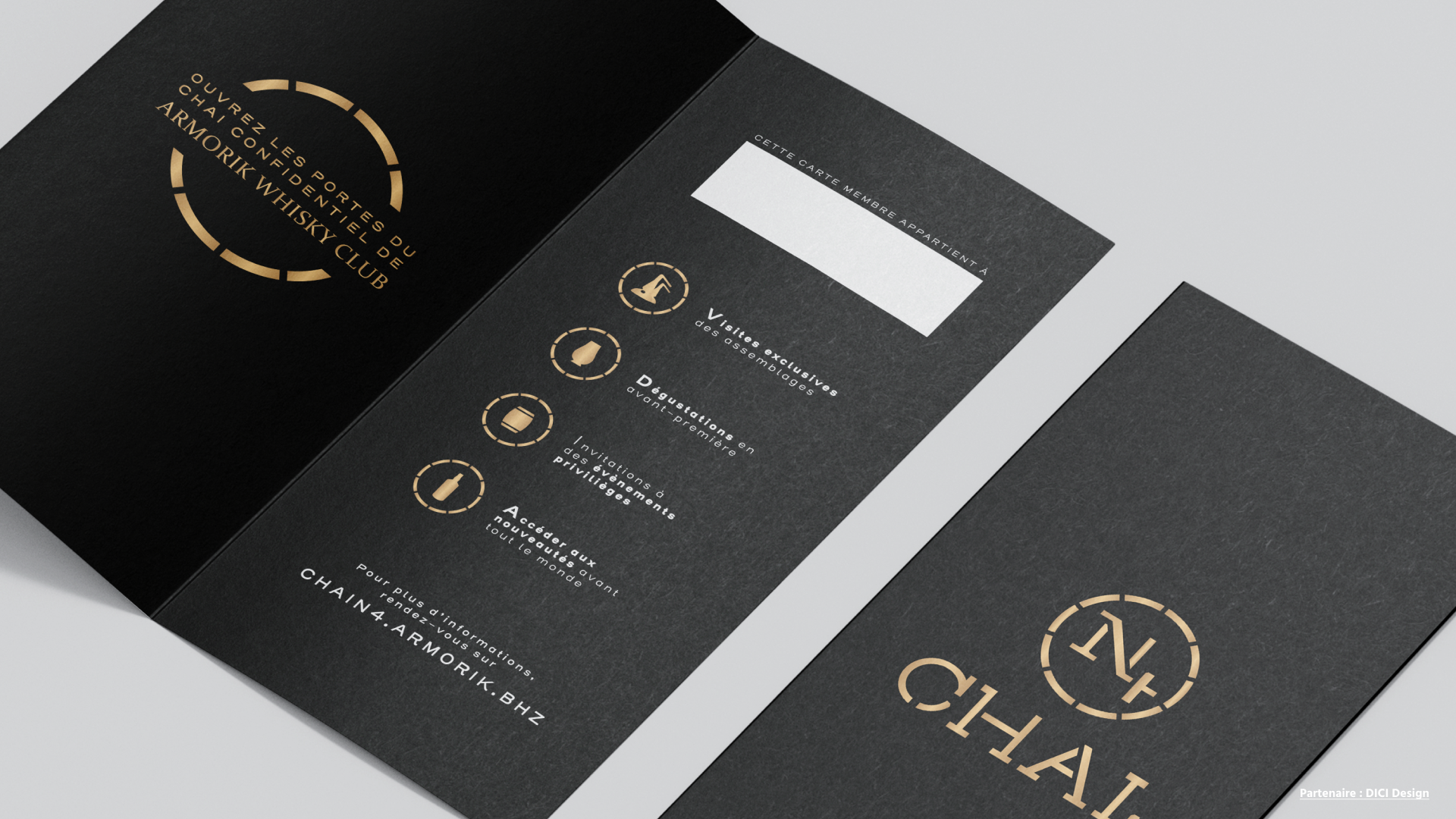 club exclusif d'une distillerie