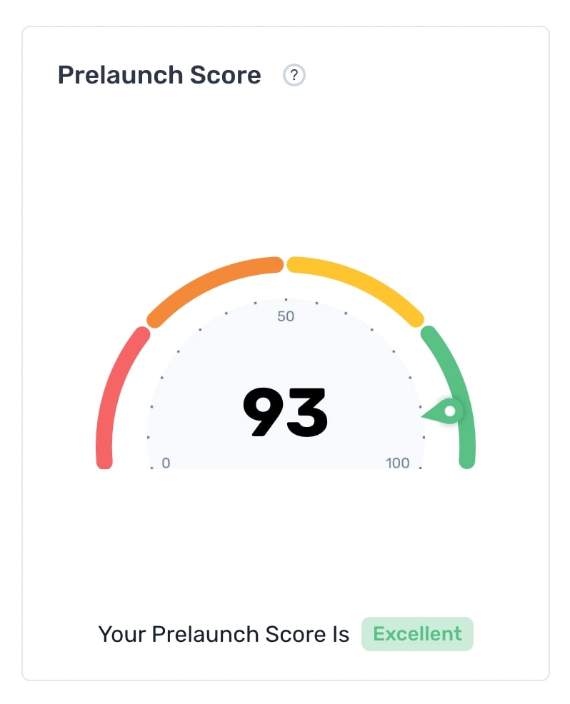 prelaunch score