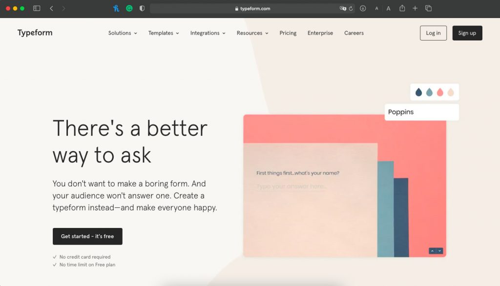 Typeform Dashboard