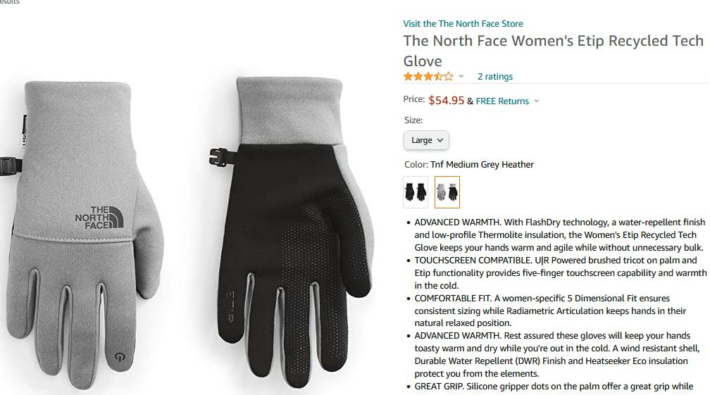 North Face Gloves