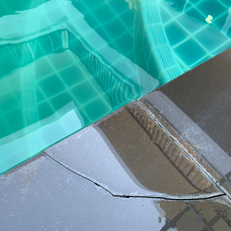 Pool structural repair work