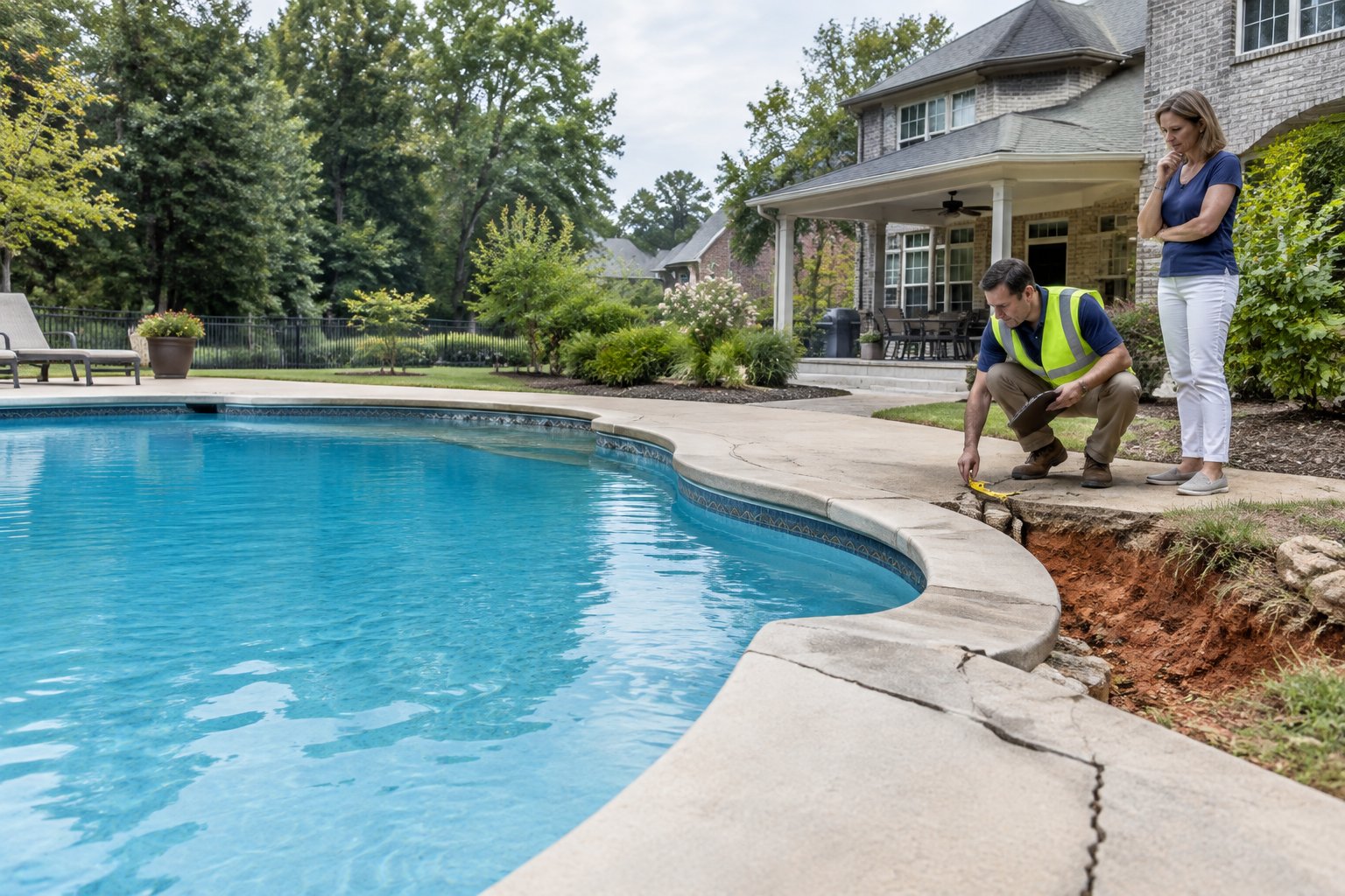 Georgia Red Clay Pool Shifting: Repair Costs for Atlanta Homeowners